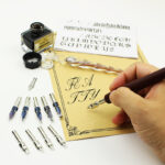 Handmade Glass Pen Crystal Pen Wooden Dip Pen Retro Set Valentine's Day Christmas Creative Gift - Image 4