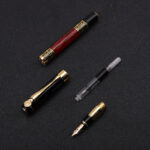 ImitationMahogany Metal Wood Grain Fountain Pen - Image 5