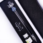 Transparent Girl Glass Pen Dipped In Pen Pen Stationery Crystal Pen - Image 3