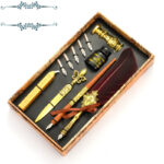Retro Feather Pen Set Business Gift Pen European Style Dip Pen - Image 3