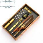 Retro Feather Pen Set Business Gift Pen European Style Dip Pen - Image 7