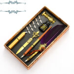 Retro Feather Pen Set Business Gift Pen European Style Dip Pen - Image 5