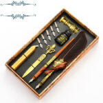 Retro Feather Pen Set Business Gift Pen European Style Dip Pen - Image 6