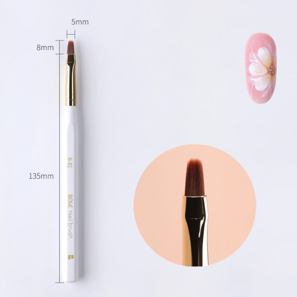 Bole Nail Pen Set Pull Line Pen Gradient Pen Stamping Pen Nail Fan Pen Smudge Painting Pen Phototherapy Brush
