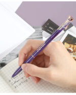 Black Pen Metal Pendant Pen Ins Japanese Color Gel Pen Blue Black Pen Color Pen Color Pen - Image 5