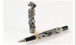 Metal Embossed Snake Fountain Pen Orb Pen - Image 3