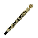 Metal Embossed Snake Fountain Pen Orb Pen