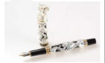 Metal Embossed Snake Fountain Pen Orb Pen - Image 4