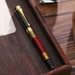 Signature Pen Metal Engraving Private Custom Student Fountain Pen Men's Signature Black Gel Pen - Image 2