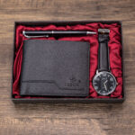 Men's Luxury Watch Gift Set Pen Wallet Quartz Watch