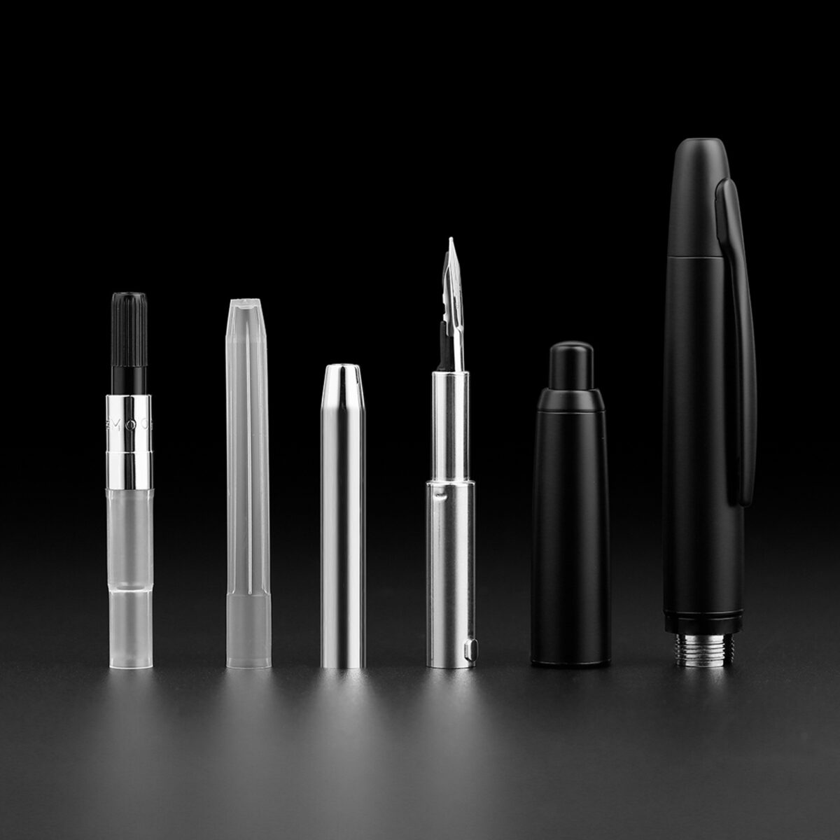 Push-type Retractable Fountain Pen Metal Paint Fine Tip Practice - Image 3