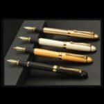 Full Metal Fountain Pen With Golden Clip  Luxury Nib Pen - Image 2