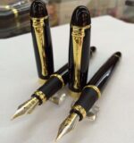 Full Metal Fountain Pen With Golden Clip  Luxury Nib Pen - Image 5