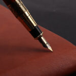 ImitationMahogany Metal Wood Grain Fountain Pen - Image 4