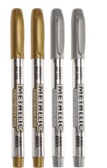 Gold And Silver Signature Greeting Card Calligraphy Paint Pen - Image 9