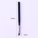 Nail Pen Pen Black Bar Oblique French Crescent Pen French Nail Painted Petal Pen - Image 2
