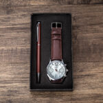 Men's Gift Set Beautifully Wrapped Watch And Pen Case - Image 5