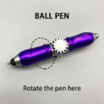 Fingertip Gyro Pen Spinning Pen Blue Ballpoint Pen - Image 8