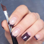Nail Pen Pen Black Bar Oblique French Crescent Pen French Nail Painted Petal Pen - Image 4